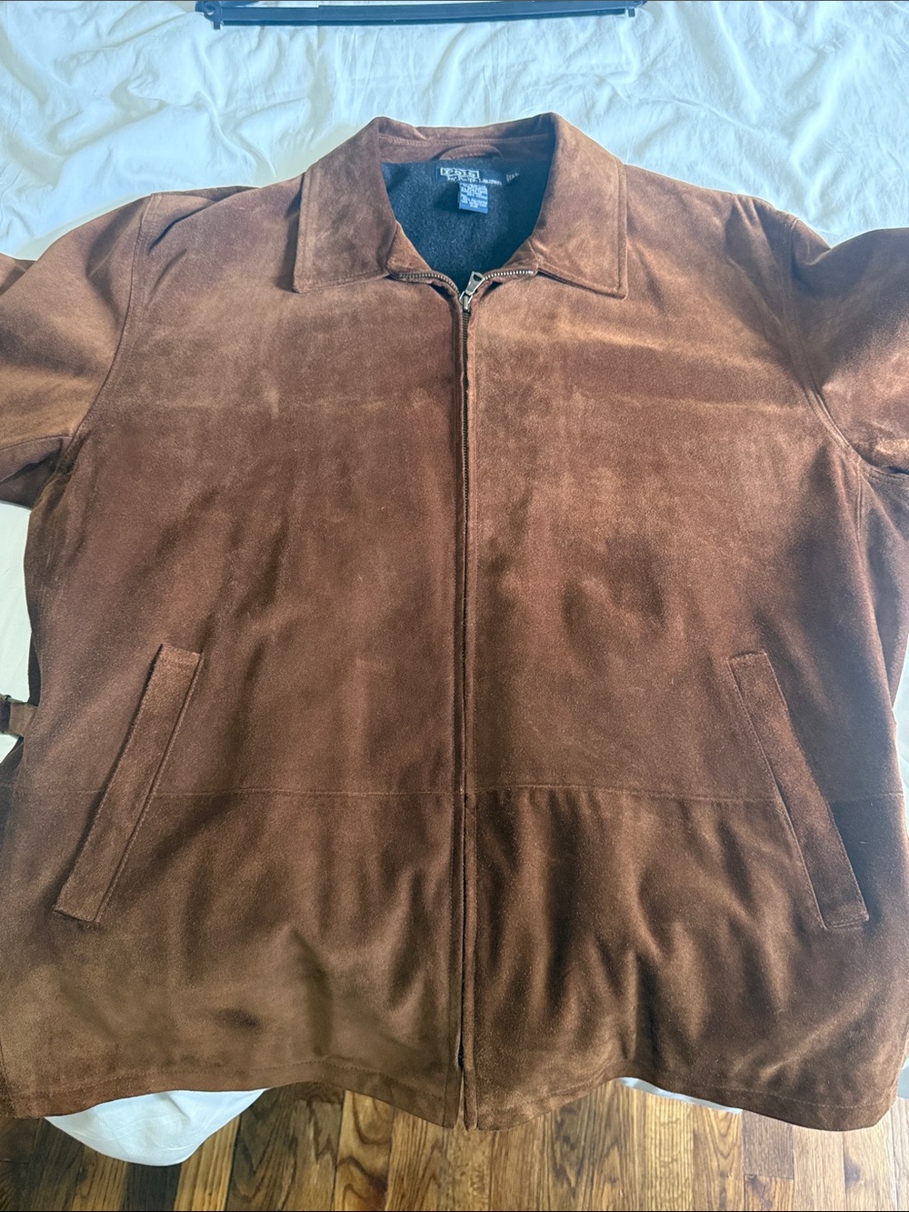 Classic Ralph Lauren Brown Suede Jacket with Luxurious materials